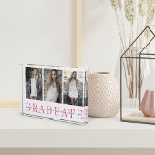 Sheer Stripe Drei-Foto-Abschluss Keepake Fotoblock