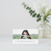 Sheer Stripe | Fotograf Visitenkarte (Stehend Vorderseite)