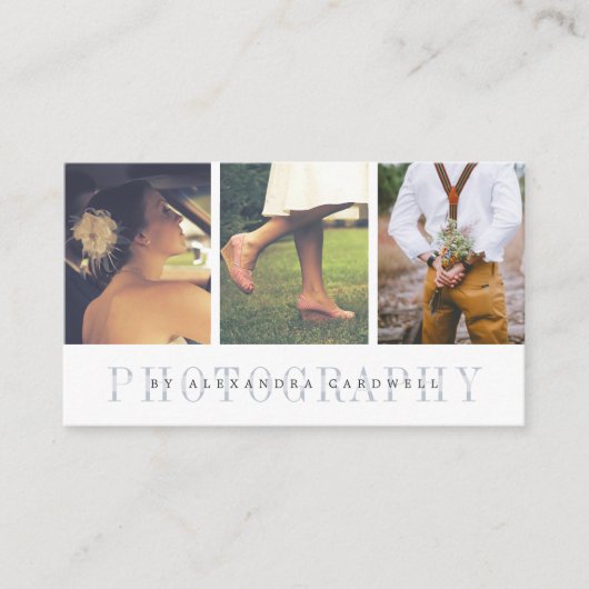 Sheer Stripe | Multi-Foto-Fotograf Visitenkarte (Vorderseite)