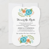 Sheer Summer Blume | BRAUTPARTY Einladung (Vorderseite)