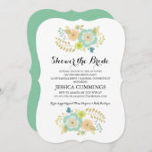 Sheer Summer Blume | BRAUTPARTY Einladung (Vorne/Hinten)