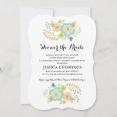 Sheer Summer Blume | BRAUTPARTY Einladung (Vorderseite)