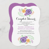 Sheer Summer Blume | Dusche für Paare Einladung (Vorne/Hinten)