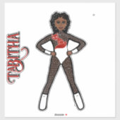 Sheer White Spark  Dancer #1 Sticker (Blatt)