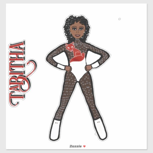 Sheer White Spark  Dancer #1 Sticker (Blatt)