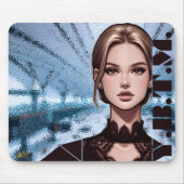 Sheer. Zeichentrickmatte Mousepad (Vorne)