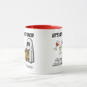 Sheet Faced Ghost Happy Hallowine Tasse (Zentrum)