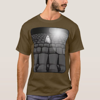 Sheet Ghost Spuk Movie Theater Sad Spooky Theater T-Shirt