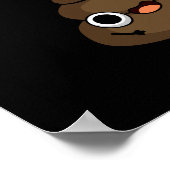 Sheet Happens Funny Ghost Pun Dark BG Poster (Ecke)