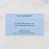 Sheet Metal Gebäude Business Card Visitenkarte (Rückseite)