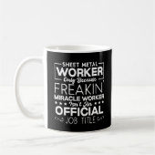 Sheet Metal Worker Handyman Funny Spaß Quote Kaffeetasse (Links)