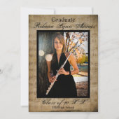 Sheet Music Abschluss Ankündigung mit Fotos (Vorderseite)