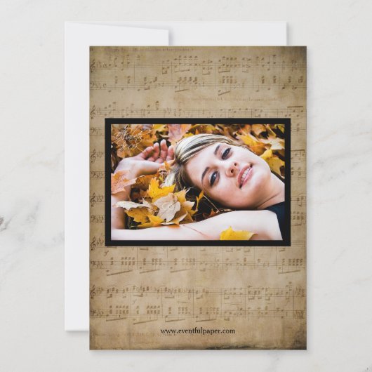 Sheet Music Abschluss Ankündigung mit/Fotos (Rückseite)