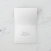 Sheet Music Beileid Vielen Dank Karte (Innenseite)