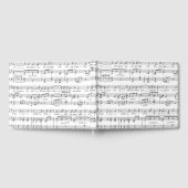 Sheet Music Black and White Pattern Gästebuch (Voll)