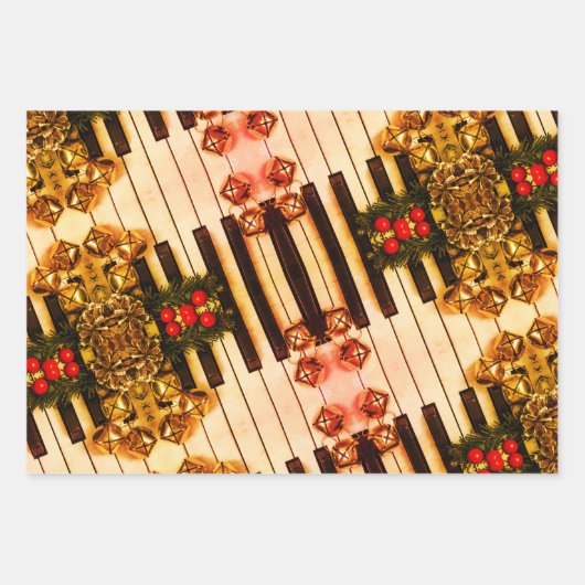 Sheet Music Christmas Bells Piano Song | SET Geschenkpapier Set (Vorderseite)