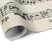 Sheet Music Design Geschenkpapier (Rolleneckpunkt)