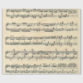 Sheet Music Design Geschenkpapier (Flach)