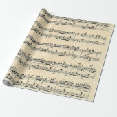 Sheet Music Design Geschenkpapier (Ungerollt)