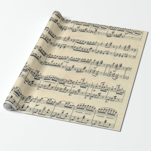 Sheet Music Design Geschenkpapier (Ungerollt)