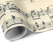 Sheet Music Design Geschenkpapier (Rolleneckpunkt)