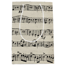 Sheet Music Design Mittlere Geschenktüte