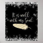 Sheet Music Fether with It Is Well with my Soul Poster (Vorne)