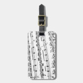 Sheet Music Gepäckanhänger (Vorderseite vertikal)