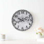 Sheet Music Große Wanduhr (Zuhause)