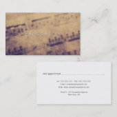 Sheet Music Grunge Teacher Musician Player Terminkarte (Vorne/Hinten)