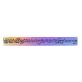 Sheet Music Holographic Rainbow Satinband (Vorderseite)