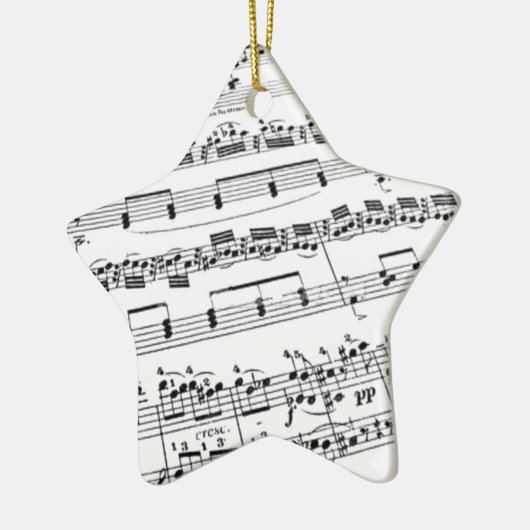 Sheet Music Keramik Ornament (Links)