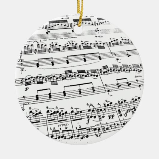 Sheet Music Keramik Ornament (Vorne)