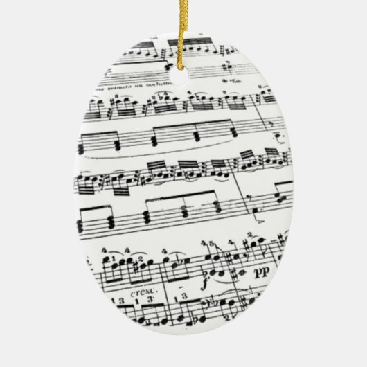 Sheet Music Keramikornament (Vorne)