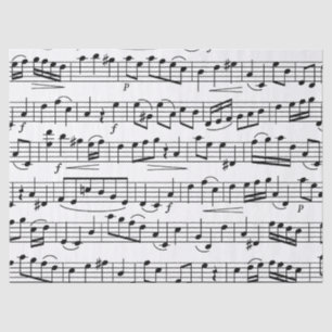 Sheet Music Notes Decoupage Tissue Paper       Seidenpapier