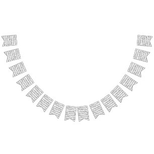 Sheet Music Notes         Wimpelkette