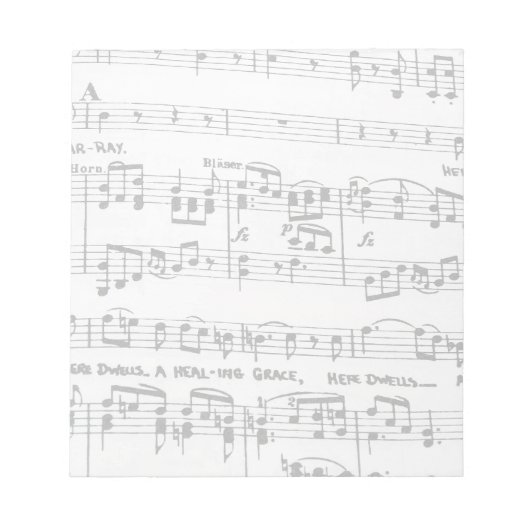 Sheet Music Notizblock (Vorderseite)