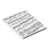 Sheet Music Notizblock (angewinkelt)