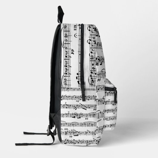 Sheet Music Pattern Bedruckter Rucksack (Links)
