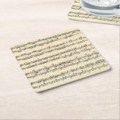 Sheet Music Rechteckiger Pappuntersetzer (angewinkelt)