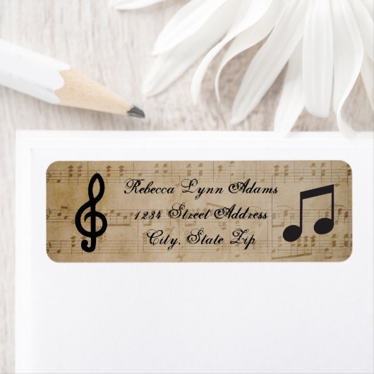 Sheet Music - Rücksendeadresse (Insitu)