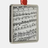 Sheet Music Silbernes Ornament (Rechts)