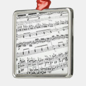 Sheet Music Silbernes Ornament (Links)