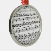 Sheet Music Silbernes Ornament (Rechts)