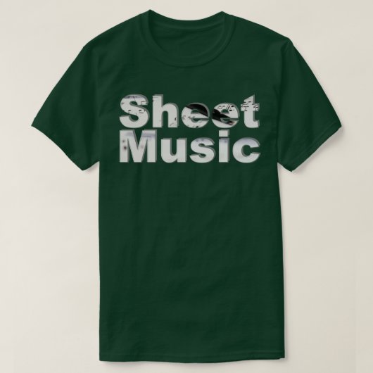 Sheet Music T-Shirt (Design vorne)