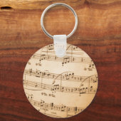 Sheet Music Template Erstellen Sie Ihre eigenen be Schlüsselanhänger (Vorderseite)