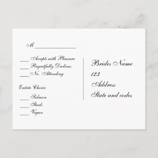 Sheet Music Theme UAWG Dinner Choice Einladungspostkarte (Rückseite)