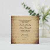 Sheet Music Theme Wedding Einladung (Stehend Vorderseite)