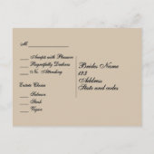 Sheet Music UAWG Dinner Choice Postcard Einladungspostkarte (Rückseite)