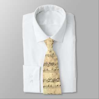 Sheet Music Vintag Krawatte